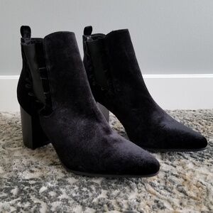 14th & Union Velvet Blaine Booties-Size 8.5